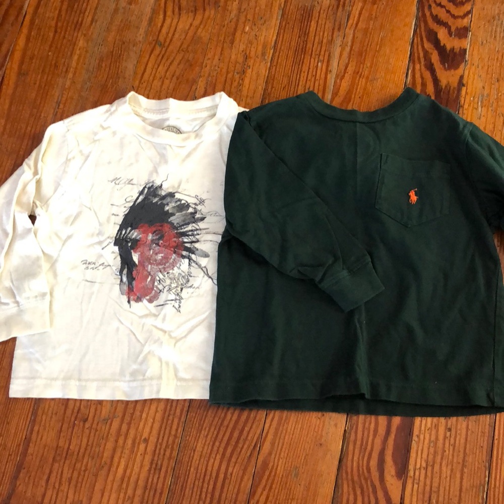 Polo Ralph Lauren long sleeve shirts, 2T lot of 2